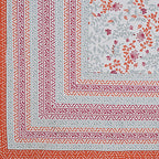 Rudra Bazaar Orange 210 TC Cotton Double King Bedsheet With 2 Pillow Covers