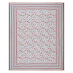 Rudra Bazaar Orange 210 TC Cotton Double King Bedsheet With 2 Pillow Covers