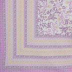 Rudra Bazaar Purple 210 TC Cotton Double King Bedsheet With 2 Pillow Covers