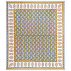 Rudra Bazaar Multi 210 TC Cotton Double King Bedsheet With 2 Pillow Covers