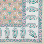 Rudra Bazaar Multi 210 TC Cotton Double King Bedsheet With 2 Pillow Covers