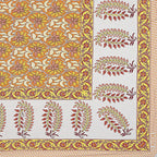 Rudra Bazaar Multi 210 TC Cotton Double King Bedsheet With 2 Pillow Covers