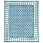 Rudra Bazaar Multi 210 TC Cotton Double King Bedsheet With 2 Pillow Covers