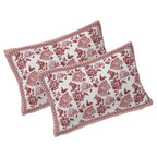 Rudra Bazaar Sea Green 210 TC Cotton Double King Bedsheet With 2 Pillow Covers