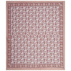 Rudra Bazaar Sea Green 210 TC Cotton Double King Bedsheet With 2 Pillow Covers