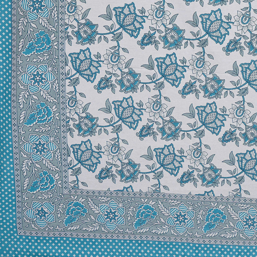 Rudra Bazaar Pink 210 TC Cotton Double King Bedsheet With 2 Pillow Covers