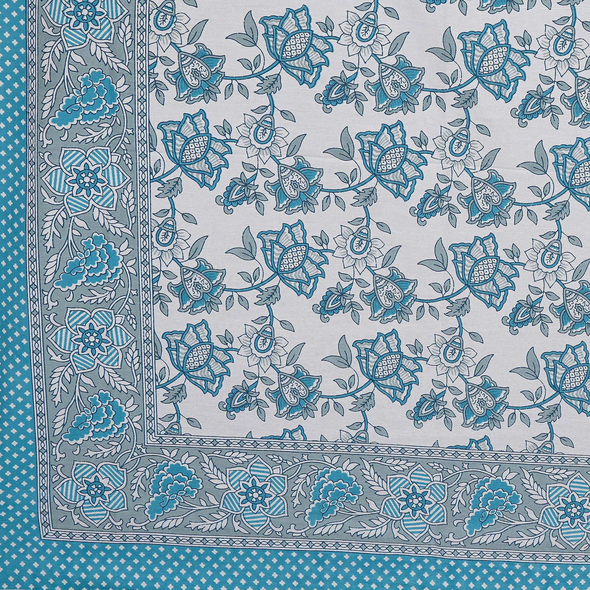 Rudra Bazaar Pink 210 TC Cotton Double King Bedsheet With 2 Pillow Covers