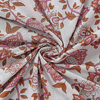 Rudra Bazaar Blue 210 TC Cotton Double King Bedsheet With 2 Pillow Covers