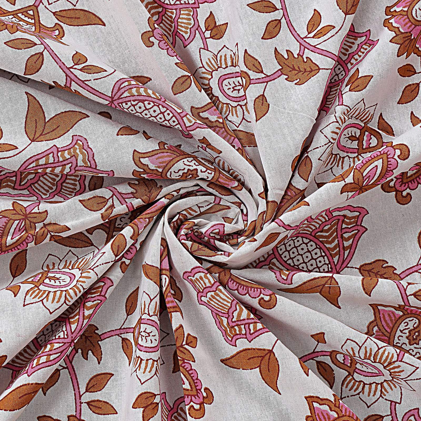 Rudra Bazaar Blue 210 TC Cotton Double King Bedsheet With 2 Pillow Covers