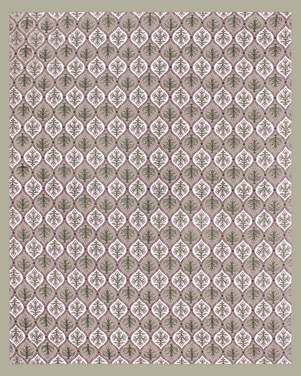 Rudra Bazaar Grey 210 TC Cotton Double King Bedsheet With 2 Pillow Covers