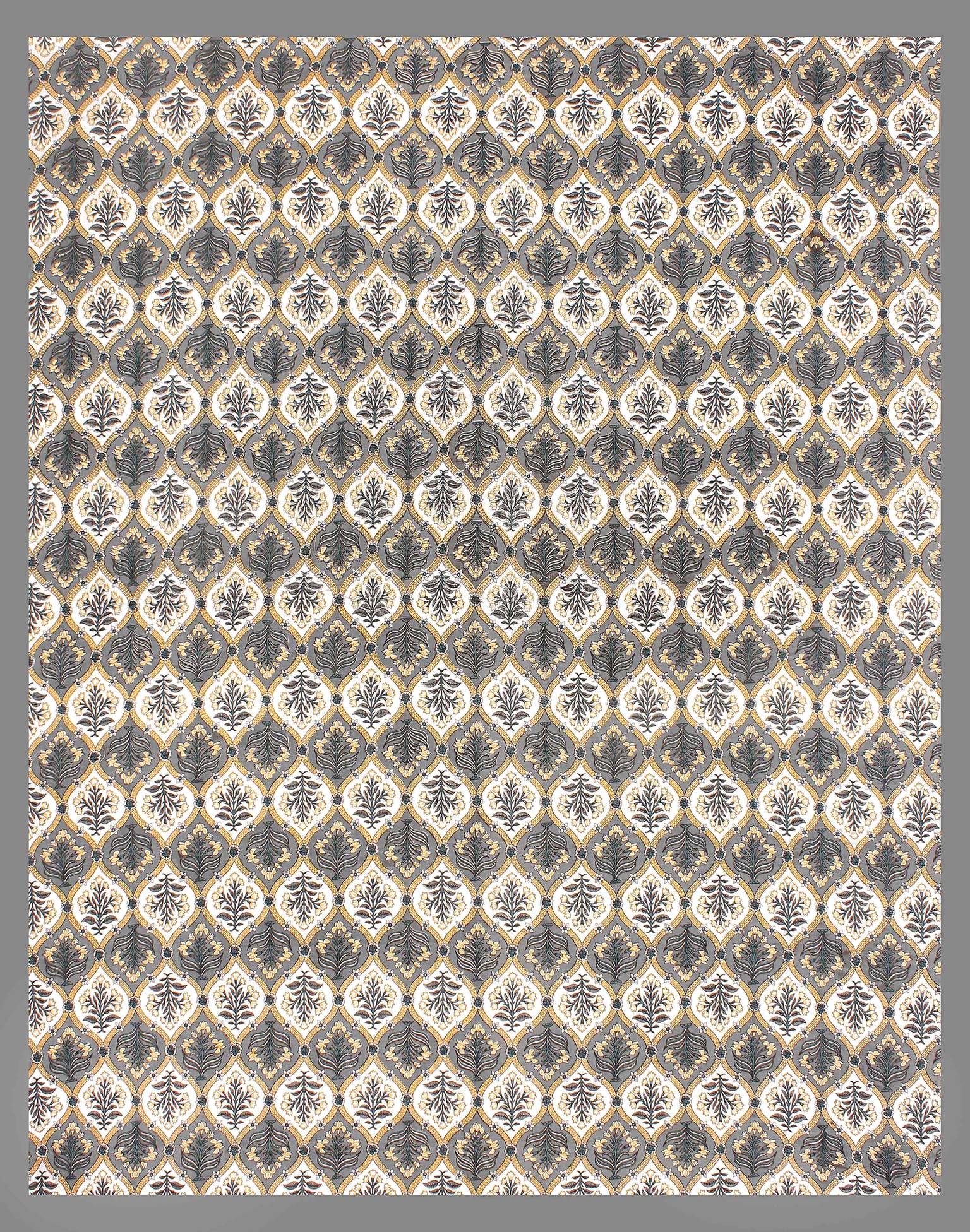 Rudra Bazaar Multi 210 TC Cotton Double King Bedsheet With 2 Pillow Covers