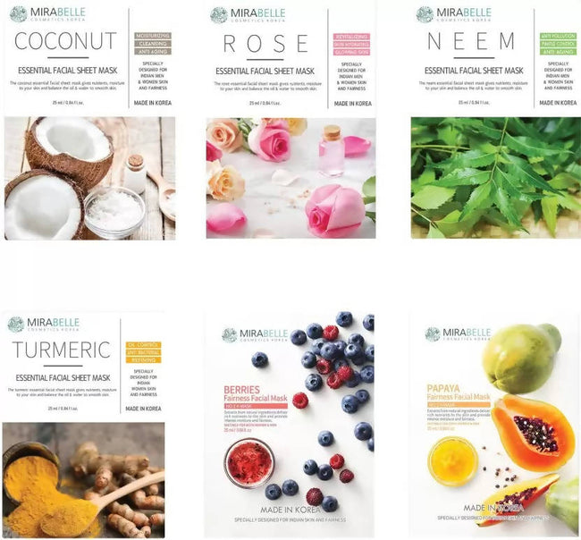 Mirabelle Korea Dull Skin Face sheet Mask Combo Hover Image