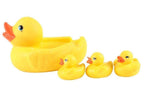 ToysBuddy Baby Bathing Rubber Squeaky Ducks Floating Play Water Pool Tub Toys (Yellow)