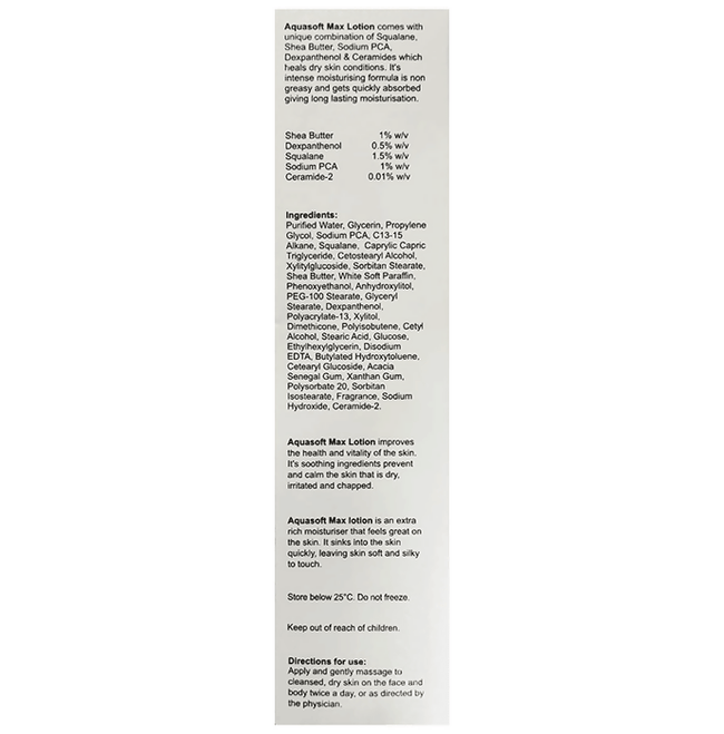 Aquasoft Max Intense Moisturising Lotion with Ceramide Main Image