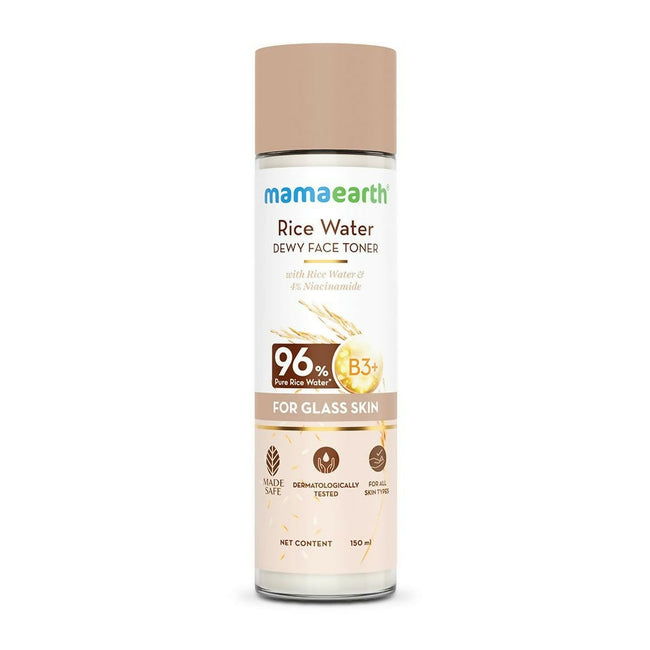 Mamaearth Rice Water Dewy Face Toner with 96% Pure Rice Water Extract & 4% Niacinamide for Glass Skin Hover Image