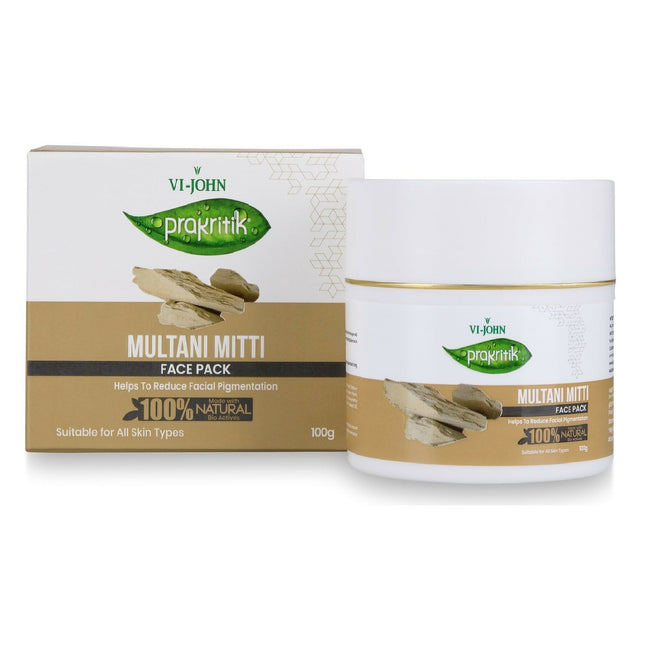 VI-JOHN Prakritik Multani Mitti Face Pack Controls Sebum Made With 100% Natural Bio Actives Hover Image