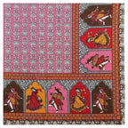 Rudra Bazaar Multicolour 210 TC Cotton Double King Bedsheet With 2 Pillow Covers