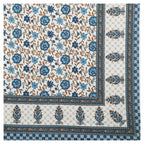 Rudra Bazaar Multicolour 210 TC Cotton Double King Bedsheet With 2 Pillow Covers