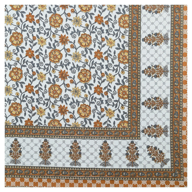 Rudra Bazaar Multicolour 210 TC Cotton Double King Bedsheet With 2 Pillow Covers Main Image