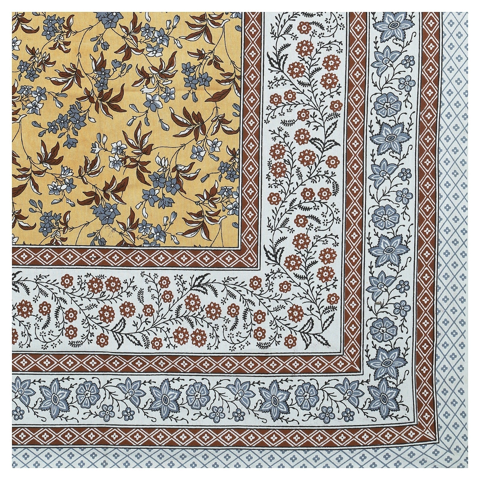 Rudra Bazaar Multicolour 210 TC Cotton Double King Bedsheet With 2 Pillow Covers