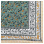 Rudra Bazaar Multicolour 210 TC Cotton Double King Bedsheet With 2 Pillow Covers