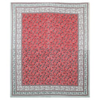 Rudra Bazaar Multicolour 210 TC Cotton Double King Bedsheet With 2 Pillow Covers