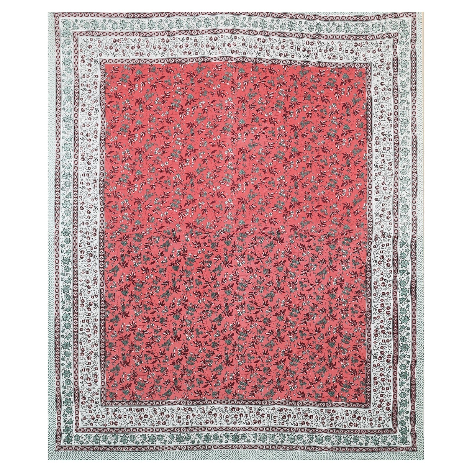 Rudra Bazaar Multicolour 210 TC Cotton Double King Bedsheet With 2 Pillow Covers