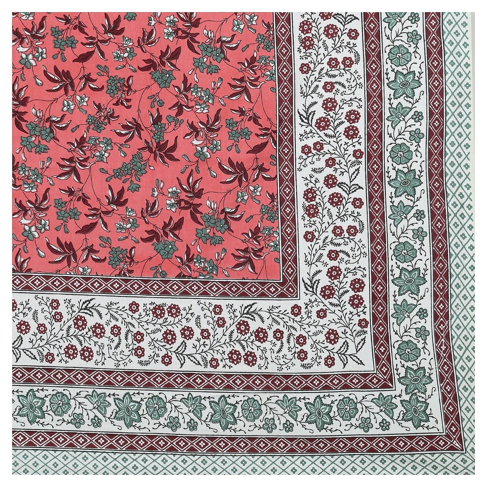 Rudra Bazaar Multicolour 210 TC Cotton Double King Bedsheet With 2 Pillow Covers