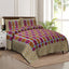 Rudra Bazaar Multicolour 210 TC Cotton Double King Bedsheet With 2 Pillow Covers