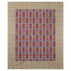 Rudra Bazaar Multicolour 210 TC Cotton Double King Bedsheet With 2 Pillow Covers