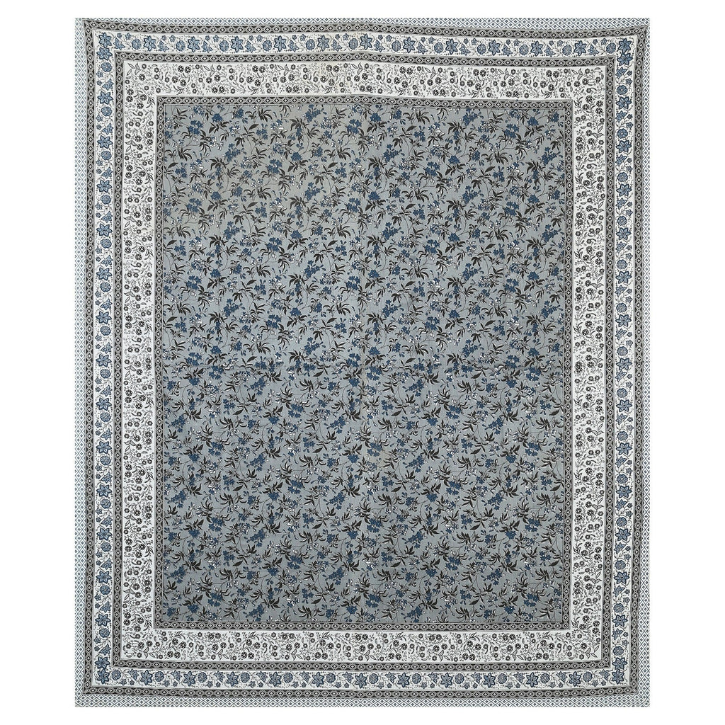 Rudra Bazaar Multicolour 210 TC Cotton Double King Bedsheet With 2 Pillow Covers