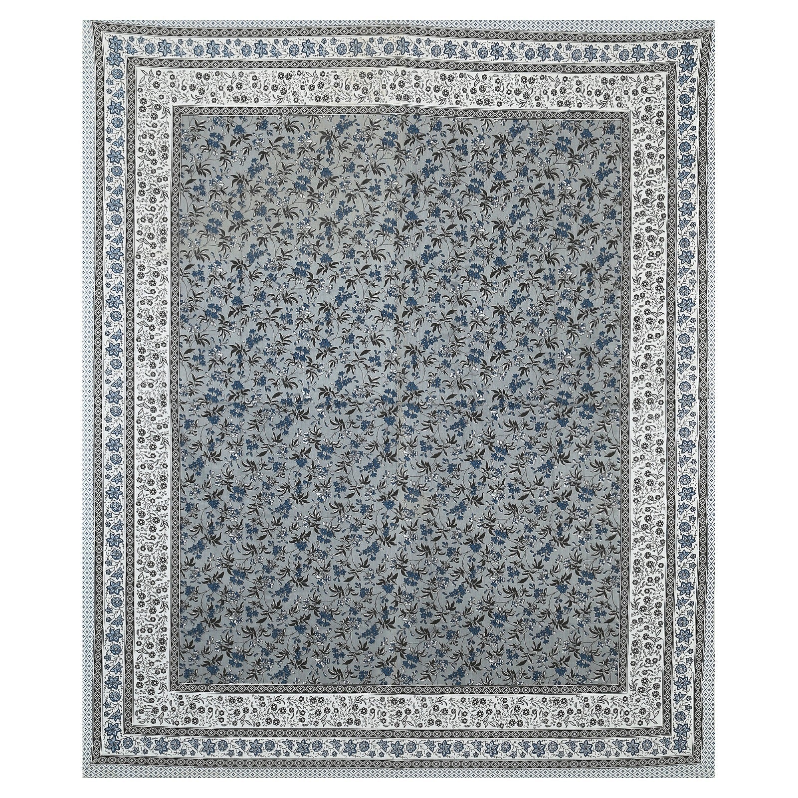 Rudra Bazaar Multicolour 210 TC Cotton Double King Bedsheet With 2 Pillow Covers