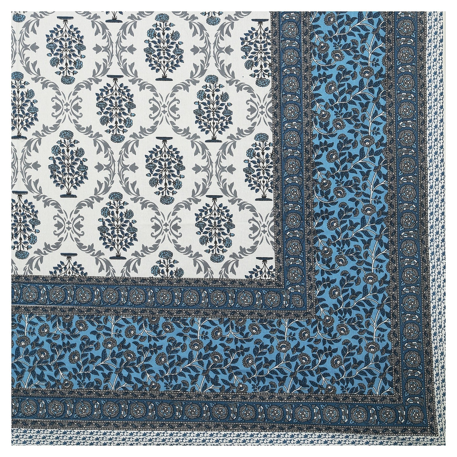 Rudra Bazaar Multicolour 210 TC Cotton Double King Bedsheet With 2 Pillow Covers