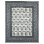 Rudra Bazaar Multicolour 210 TC Cotton Double King Bedsheet With 2 Pillow Covers