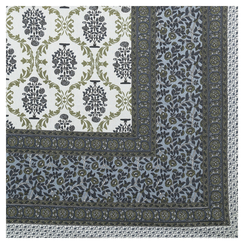 Rudra Bazaar Multicolour 210 TC Cotton Double King Bedsheet With 2 Pillow Covers