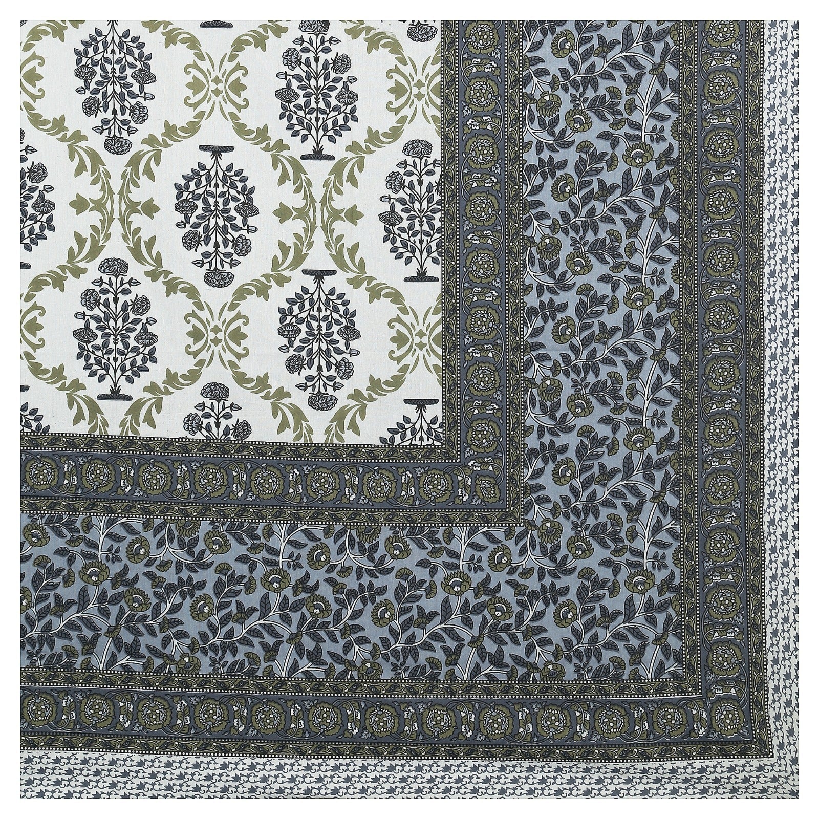 Rudra Bazaar Multicolour 210 TC Cotton Double King Bedsheet With 2 Pillow Covers