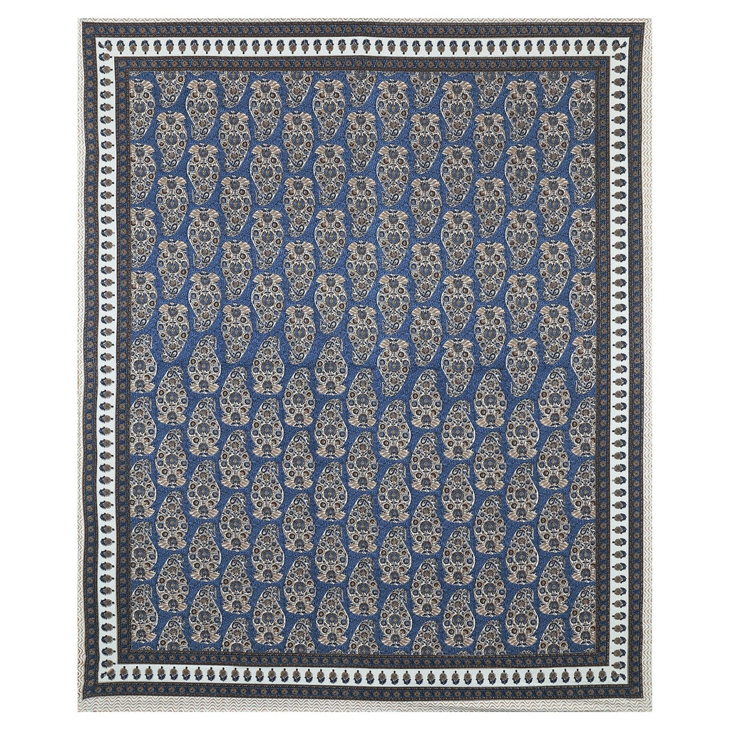 Rudra Bazaar Multicolour 210 TC Cotton Double King Bedsheet With 2 Pillow Covers