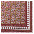 Rudra Bazaar Multicolour 210 TC Cotton Double King Bedsheet With 2 Pillow Covers