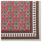 Rudra Bazaar Multicolour 210 TC Cotton Double King Bedsheet With 2 Pillow Covers