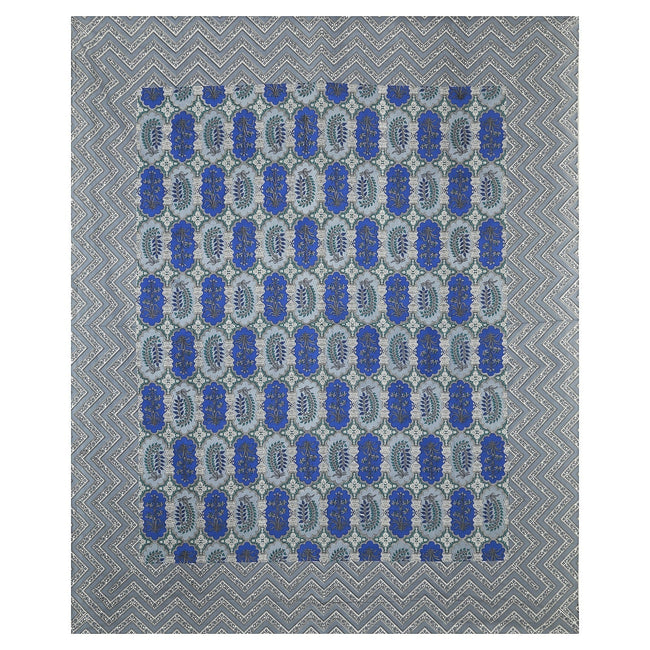 Rudra Bazaar Multicolour 210 TC Cotton Double King Bedsheet With 2 Pillow Covers Main Image