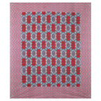 Rudra Bazaar Multicolour 210 TC Cotton Double King Bedsheet With 2 Pillow Covers