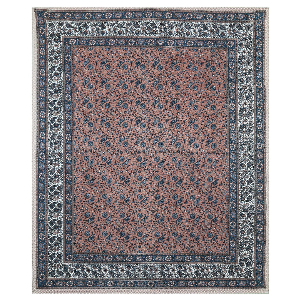 Rudra Bazaar Multicolour 210 TC Cotton Double King Bedsheet With 2 Pillow Covers