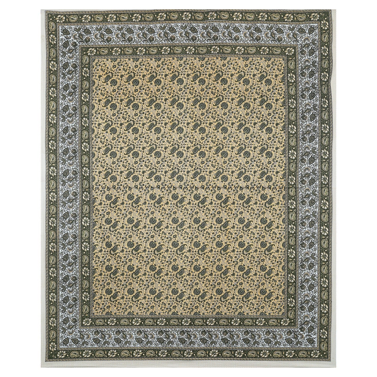 Rudra Bazaar Multicolour 210 TC Cotton Double King Bedsheet With 2 Pillow Covers