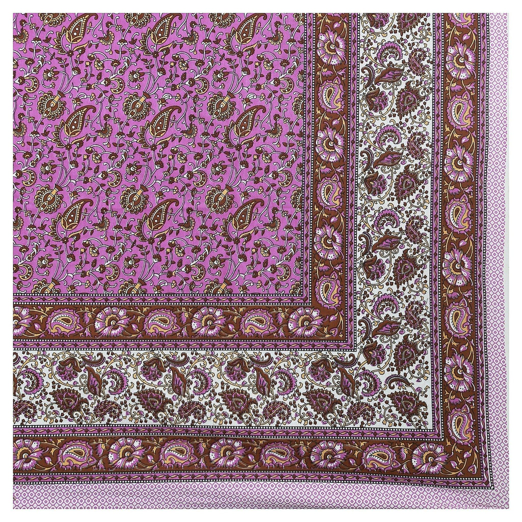 Rudra Bazaar Multicolour 210 TC Cotton Double King Bedsheet With 2 Pillow Covers