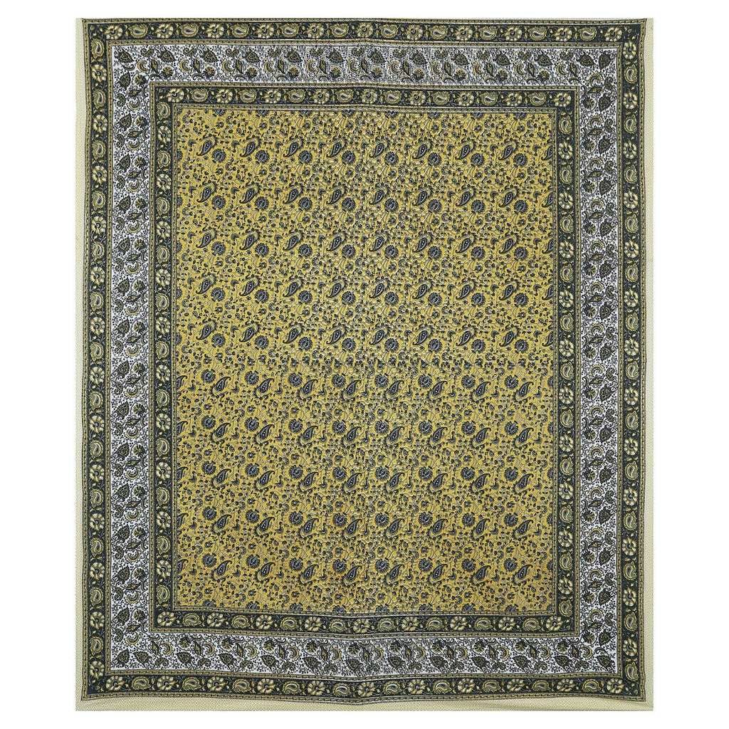 Rudra Bazaar Multicolour 210 TC Cotton Double King Bedsheet With 2 Pillow Covers