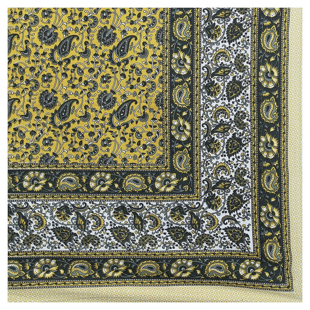 Rudra Bazaar Multicolour 210 TC Cotton Double King Bedsheet With 2 Pillow Covers