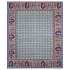 Rudra Bazaar Multicolour 210 TC Cotton Double King Bedsheet With 2 Pillow Covers