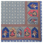 Rudra Bazaar Multicolour 210 TC Cotton Double King Bedsheet With 2 Pillow Covers