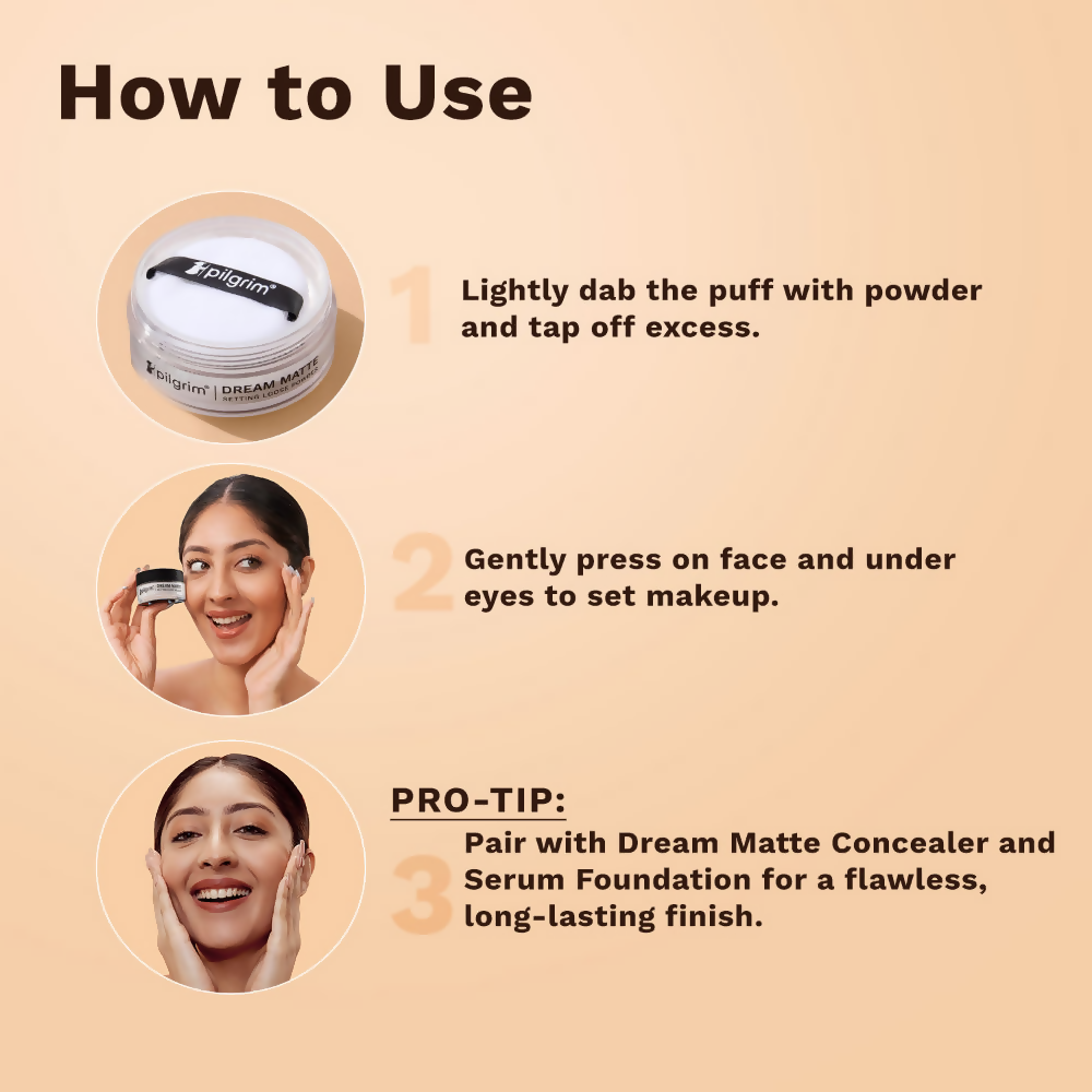 Pilgrim Pore Blurring Airbrush Finish Loose Powder - Banana