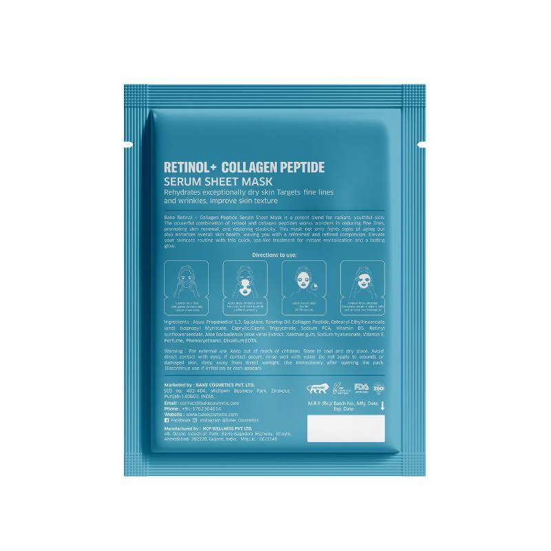 Bake Retinol + Collagen Peptide Sheet Mask